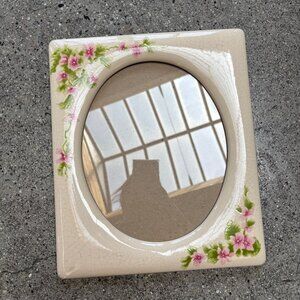 Vintage Floral Ceramic Frame 12.5 x 10.5"